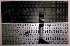 Keyboard Asus K55, S500, X501a (Black/Matte/RUO) чёрная матовая руссифицированная