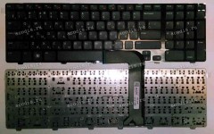 Keyboard Dell Inspiron 17, 17R, 5720, 7720, N7110, Vostro 3350, 3450, 3550, 3750, XPS 17, L702x (Black/Matte/RUO) чёрная матовая русифицированная