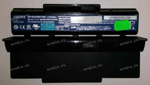 АКБ Acer Aspire 43**,45**, 47**, 49**, 53**, 55**, 57**, eMachines D520, E430, E52*, E6**, E72*,G525, G62*, G630G, G725, Gateway NV5**, NV7**, Packard Bell EasyNote TJ65 11,1V Б/У < 50 %