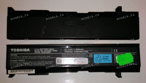 АКБ Toshiba Equium A100, M50, M70, Satellite A100, A105, A110, A135, A80, A85, M105, M115, M40, M45, M50, M55, M70 (PA3465U-1BRS, PABAS069) 10,8V разбор