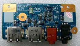 USB & Audio board Sony VPC-F11, VPC-F12 (p/n: A1772371A, 1P-109B501-8011)