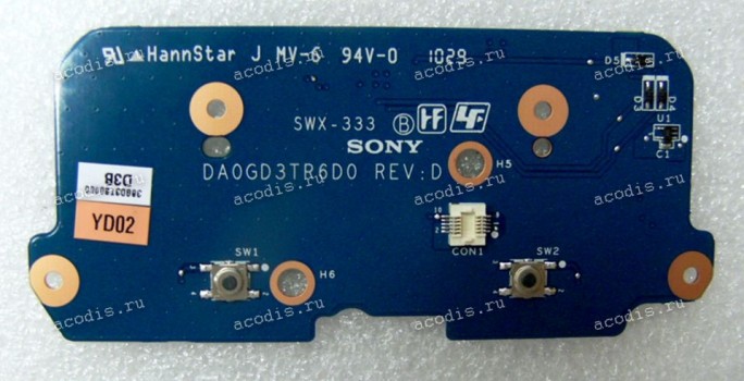 TouchPad Mouse Button board Sony VPC-S1 (p/n: DA0GD3TR6D0)