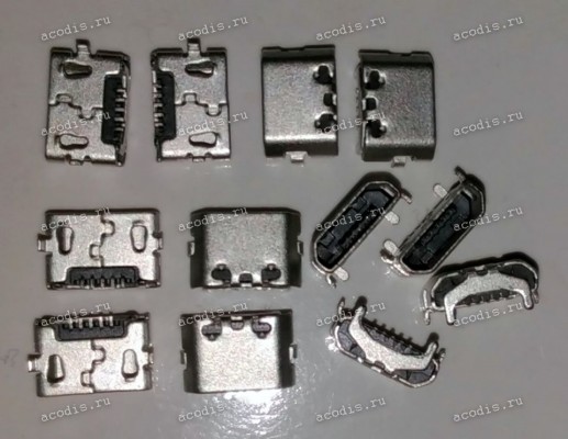 MicroUSB Jack Type B 5 pin SMD (#8445)