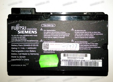 АКБ Fujitsu Siemens Amilo Pi2450, Pi2530, Pi2540, Pi2550, Pi3525, Pi3540, Xi2428, Xi2528, Xi2548, Xi2550, Xi3450, One C7000, C7002, C7010, UNIWILL P55IM, P75IM0, GERICOM Supersonic P55IM HD (3S4400-S3S6-07, 3S4400-S1S5-05) чёрный 11,1V Б/У < 50 %