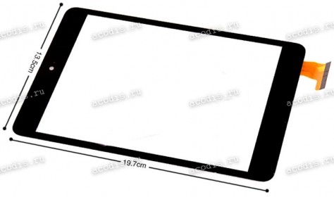 7.9 inch Touchscreen  50 pin, Fly Flylife Web 7.85 Slim, oem черный, NEW