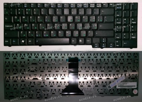 Keyboard Asus F7, F7F, M51 (Black/Matte/RUO) чёрная матовая русифицированная