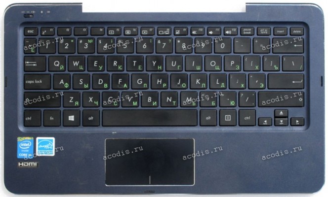 Keyboard Asus T300Chi 12.5" синяя (13NB07G1P06011-1)+ Topcase русифицированная