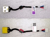 DC Jack Lenovo IdeaPad G400S, G500S, G505S (90202871, 35009990, DC30100P100) (прямоугольный) + cable 85 mm + 5 pin VILG1 DC-IN Cable DIS
