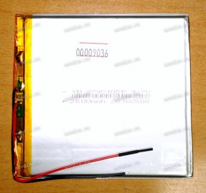 АКБ Li-Pol 3,7V 4000mAh 105x95x3,7 mm с контроллером 2 pin (YD 3795105P), new