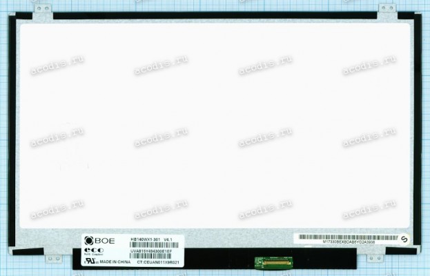 HB140WX1-301 1366x768 LED 30 пин slim new