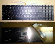 Keyboard Samsung NP-RF710, NP-RF711 с подсветкой (p/n: BA59-03070D) (Black/Matte/RUO) чёрная матовая руси