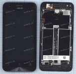 4.5 inch ASUS ZC451CG (ZenFone C) (LCD+тач) черный с рамкой 854x480 LED  разбор / original