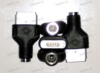 Переходник DC Plug Apple MagSafe 2 "T" из Asus, Fujitsu, Lenovo/IBM, RoverBook, Toshiba std 5,5 / 2,5 мм 2 pin