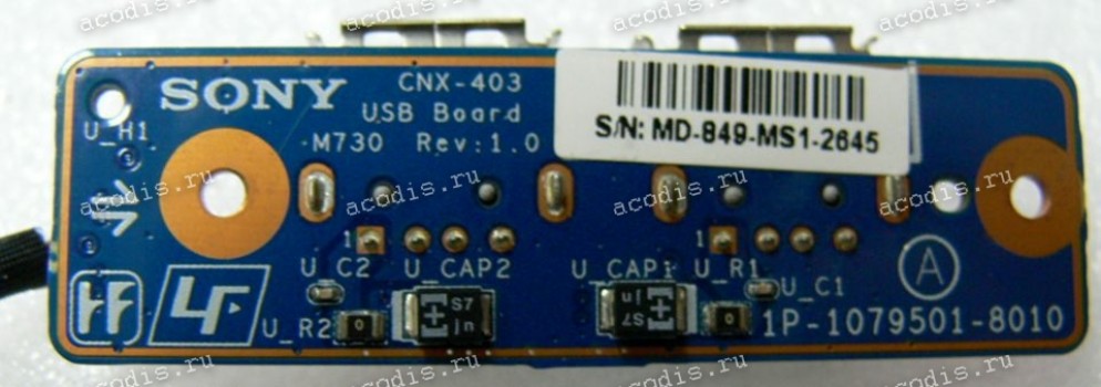USB board Sony VGN-NR (p/n: 1P-1079501-8010)