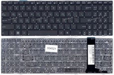 Keyboard Asus G771, N56, N56D, N56J, N56V, N76, N76V, N76Y, Q550, Q550L, R500V, R505, S550C, U500V, U500VZ (p/n: 0KN0-QX1RU13, 9Z.N8BBU.M0R, 0KN0-M32RU23, 0KNB0-6621RU00, 9Z.N8BBU.K0R) (Black/Matte/RUO) чёрная матовая русифицированная