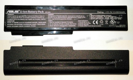 АКБ Asus G50, G51, G60, L50, M50, M51, M60, M70, N43, N53, N61, VX5, X55, X57, X64 (A32-M50, A32-N61, A32-X64, A33-M50) 11.1V разбор