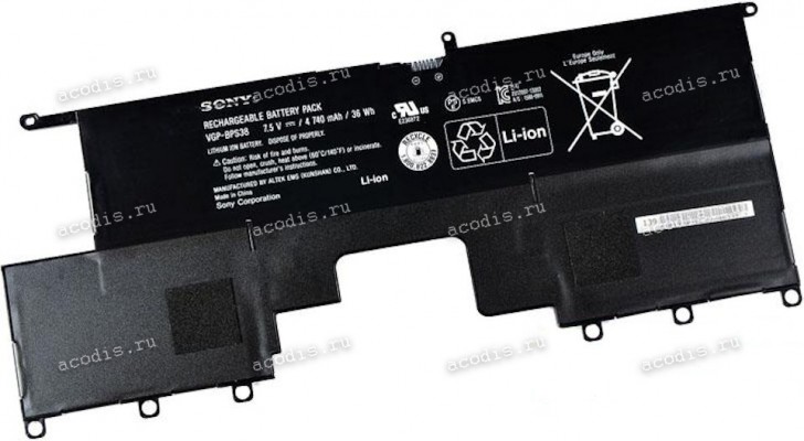 АКБ Sony SVP1321J1RBI (VGP-BPS38, 185324911) 7,5V 4740mAh разбор