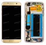 5.5 inch Samsung Galaxy S7 Edge SM-G935FD (LCD+тач) золотой 2560х1440 LED  NEW / original