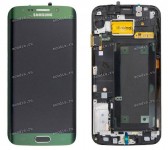 5.1 inch Samsung Galaxy S6 Edge SM-G925F (LCD+тач) зеленый 2560x1440 LED  NEW / original