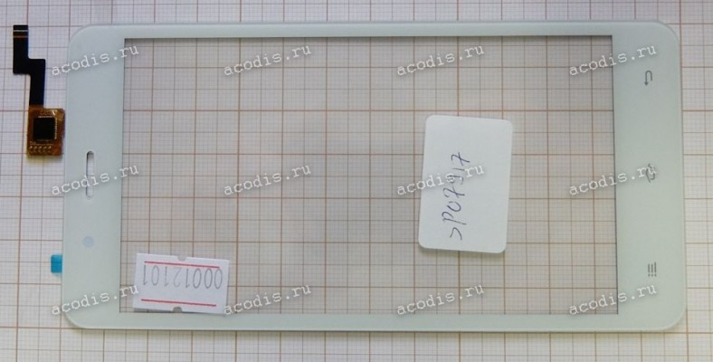 5.0 inch Touchscreen  6 pin, Digma C500 3G Linx , oem белый (CITI Z510/Z560), NEW