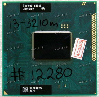 Процессор Socket G2 (rPGA988B) Intel Core i3-2310M (SR04R) (2*2.1 GHz, 2*256KB L2, 3MB L3)