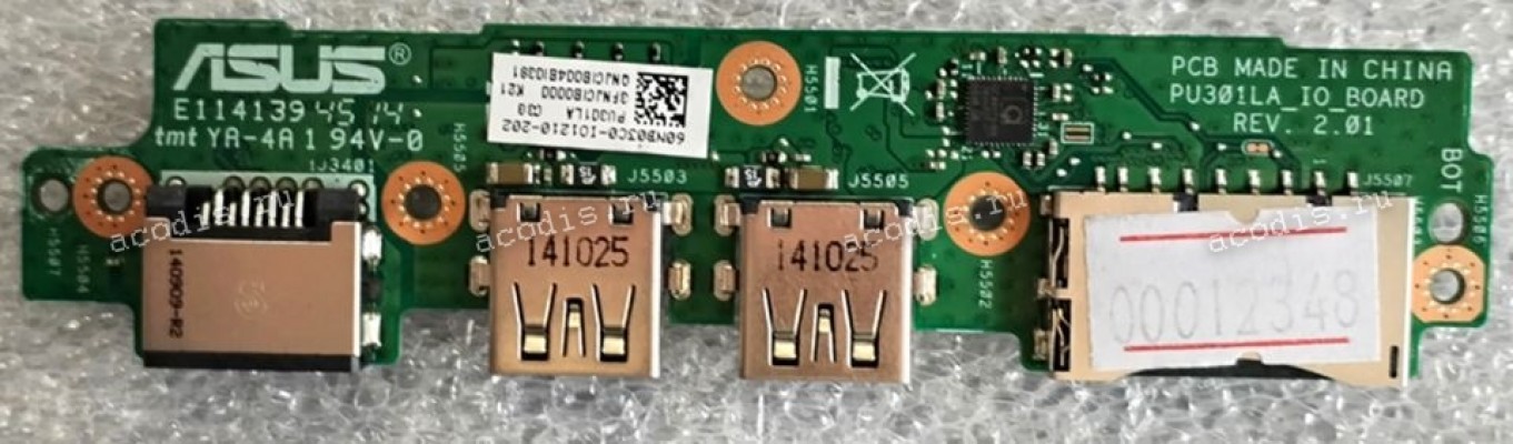 USB & Card Reader board Asus PU301LA (p/n: 90NB03C0-R10010)