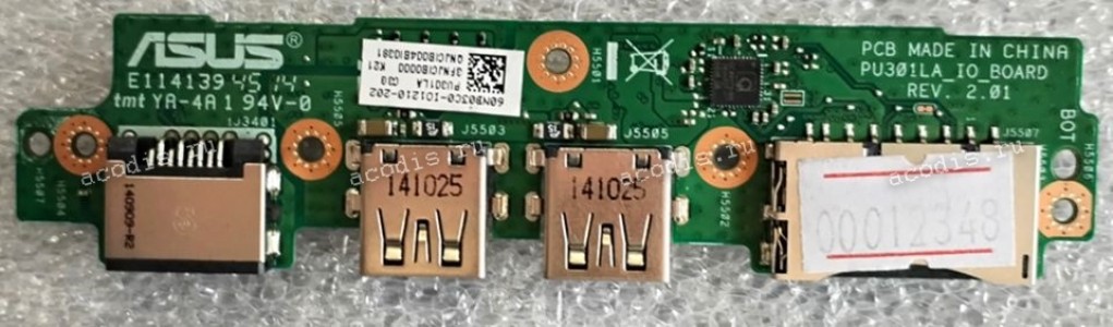 USB & Card Reader board Asus PU301LA (p/n: 90NB03C0-R10010) USB & Card Reader board Asus PU301LA (p/n: 90NB03C0-R10010)