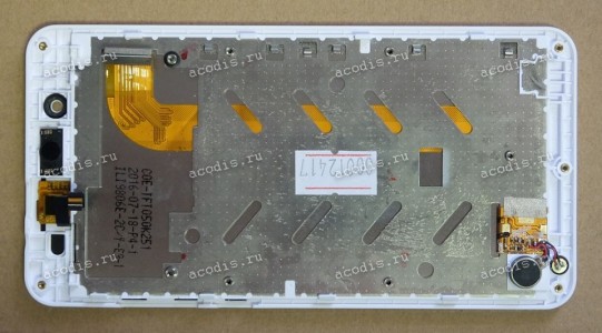 5.0 inch Digma Linx C500 3G (LCD+тач) белый с рамкой 854x480 LED  разбор / оригинал