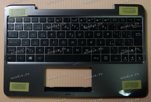Keyboard Asus T100HA-3K + topcase (13NB0748AP0301, 90NB0748-R31CS0) (Black-Gray/Matte/CS) черная
