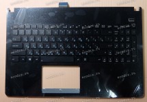 Keyboard Asus X501A, X501U-1A + topcase (0KNB0-6124RU00, 13GNMO1AP030-2)(Black/Matte/RUO) чёрная матовая