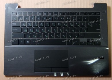 Keyboard Asus PU301LA-1A + topcase (0KNB0-D102RU00, 90NB03C1-R31RU0) (Black-DarkGrey/Matte/RUO)