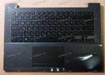 Keyboard Asus PU301LA-1A + topcase (0KNB0-D102RU00, 90NB03C1-R31RU0) (Black-DarkGrey/Matte/RUO)