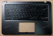 Keyboard Asus UX360U Zenbook + topcase (0KNB0-2625RU00, 90NB0C02-R30RU0) (Black-DarkGrey/Matte/RUO/LED)