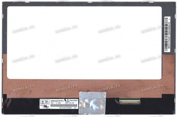 HSD101PWW1-A00 (некондиция - засветы) 1280x800 LED 40 пин  NEW