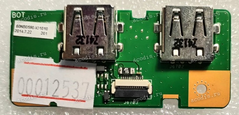 USB board Asus R554LA, TP550LA IO_BD./AS, (p/n: 90NB0590-R11000)