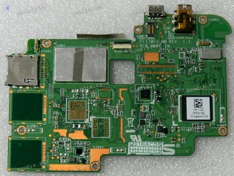 MB Asus MeMO Pad 7 ME70CX MAIN_BD._1G/Z2520/AS (eMMC 8G/GPS) (90NK01A0-R00030, 60NK01A0-MB8000-110) FE170CG_MB REV. 1.1, 1 чип Kingston EMMC08G-S100