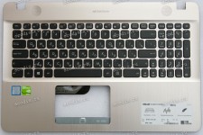 Keyboard Asus R541N, X541N, D541N, R541NA золотистый (13NB0CG1AP0321, 13NBOCG1P03013-2) + Topcase