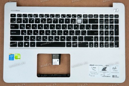 Keyboard Asus K501L, K501LB, K501LX, K501U, K501UX, K501UB, K501UQ, K501UW + topcase (90NB0A52-R30200, 9Z.N8SLQ.Q01, 13NB0A52AM0201, 13NB08P1AM0201, 39XK5TCJN00, 39XK5TCJN30) Б/У