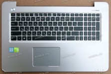 Keyboard Asus X756UA, X756UB, X756UJ, X756UQ, X756UW, X756UX + topcase (39XK9TCJN70, 13NB0A03AM0221)