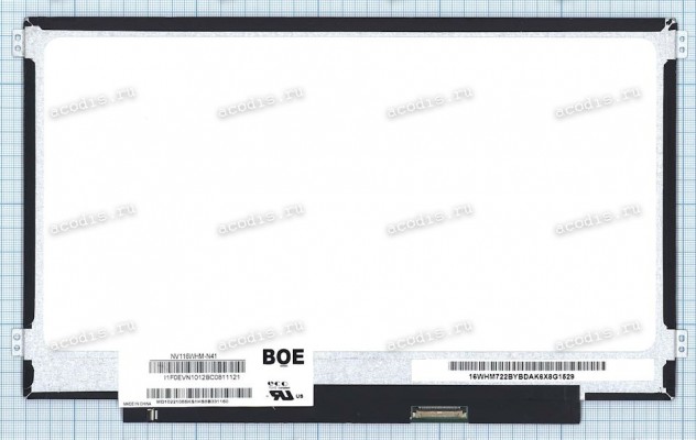 NV116WHM-N41 1366x768 LED 30 пин slim NEW