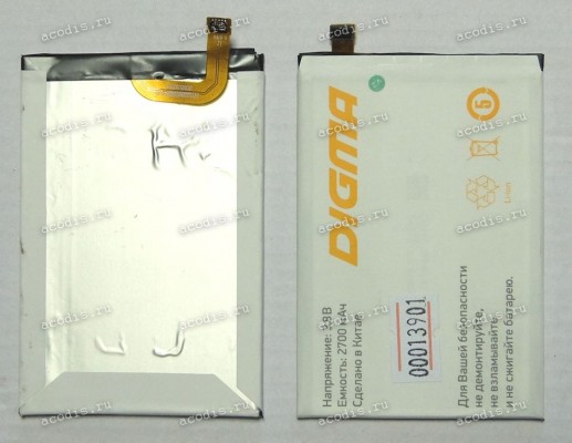 АКБ Digma Vox S502F (SP07607, 3.7v, 2700mAh, VS5004MG)