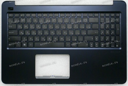 Keyboard Asus E502MA-2B тёмно-синяя (90NL0022-R31RU0, 13ANL0022AP0101) + Topcase