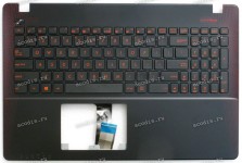 Keyboard Asus X550VX-3J чёрно-красный (90NB0BBJ-R31UI1) + Topcase