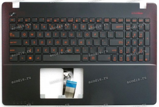 Keyboard Asus X550VX-3J чёрно-красный (90NB0BBJ-R31UI1) + Topcase