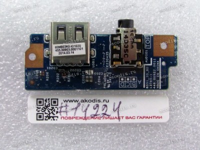 USB & Audio board Asus B551LA, B551LG (p/n 90NB03K1-R10020) USB & Audio board Asus B551LA, B551LG (p/n 90NB03K1-R10020)