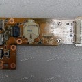 DC Jack board + USB + RJ45 с кнопкой включения Asus K42  (p/n 60-N0DIO1000-A01)