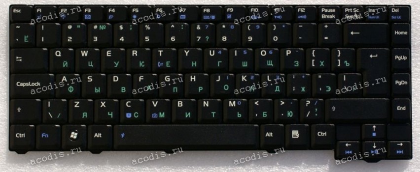 Keyboard Asus F3, F3T черная (04GNI11KRU40-2) русифицированная