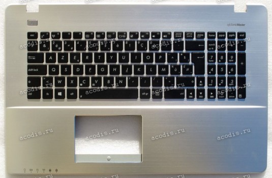 Keyboard Asus X750JA, X750JB, X750JN, X750LA, X750LB, X750LN, X750VB-3C серебристая (90NB01K2-R31BE0, 13N0-PIA0411) + Topcase