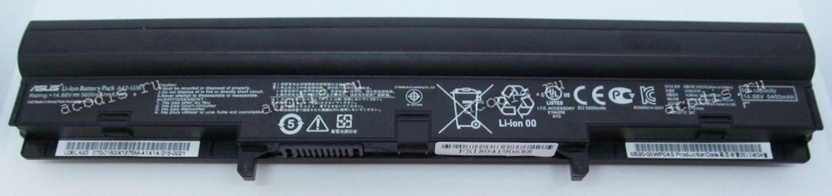 АКБ Asus U32, U36, U44, U82 U84, X32 (14,4V 5800mAh 83Wh) (0B20-00VY0AS, Prod. A42-U36) original new