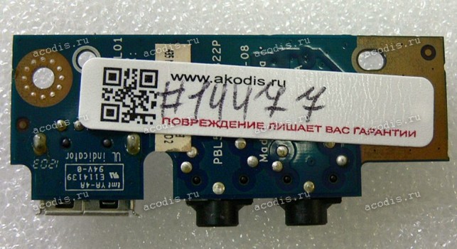USB & Audio board Asus K43BR, K43BY, K43TA, K43TK, K43U, K53BR, K53BY, K53TA, K53TK, K53U, K53Z (p/n 60-N5DUS1000-A01)
